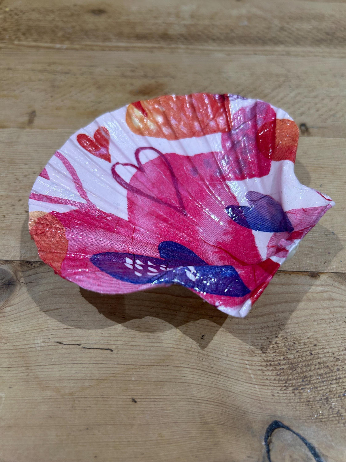 Valentine Scallop Trinket Shell - Pink