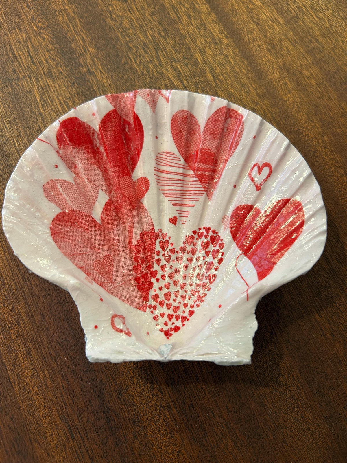 Valentine Scallop Trinket Shell - Pink