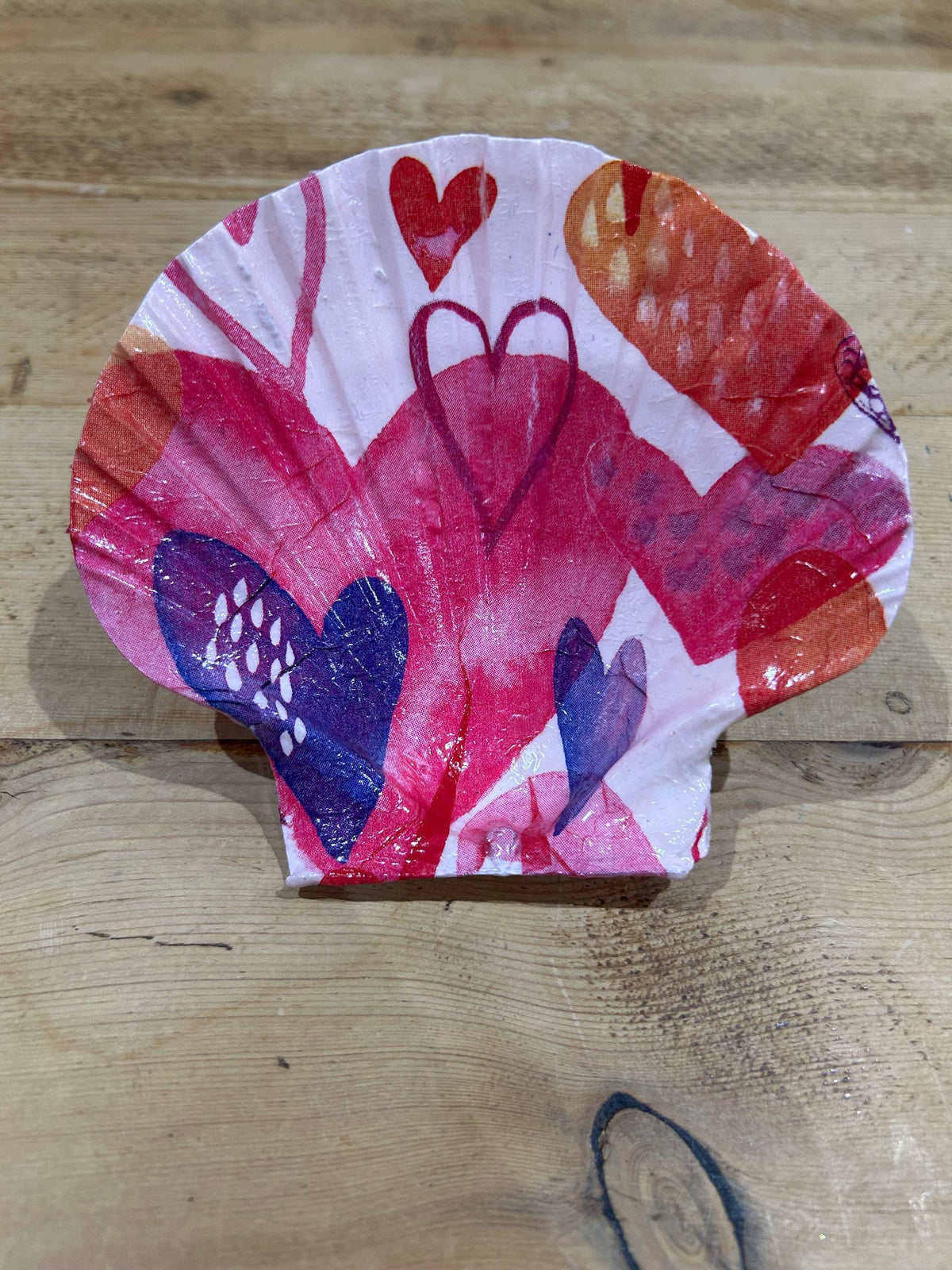 Valentine Scallop Trinket Shell - Pink