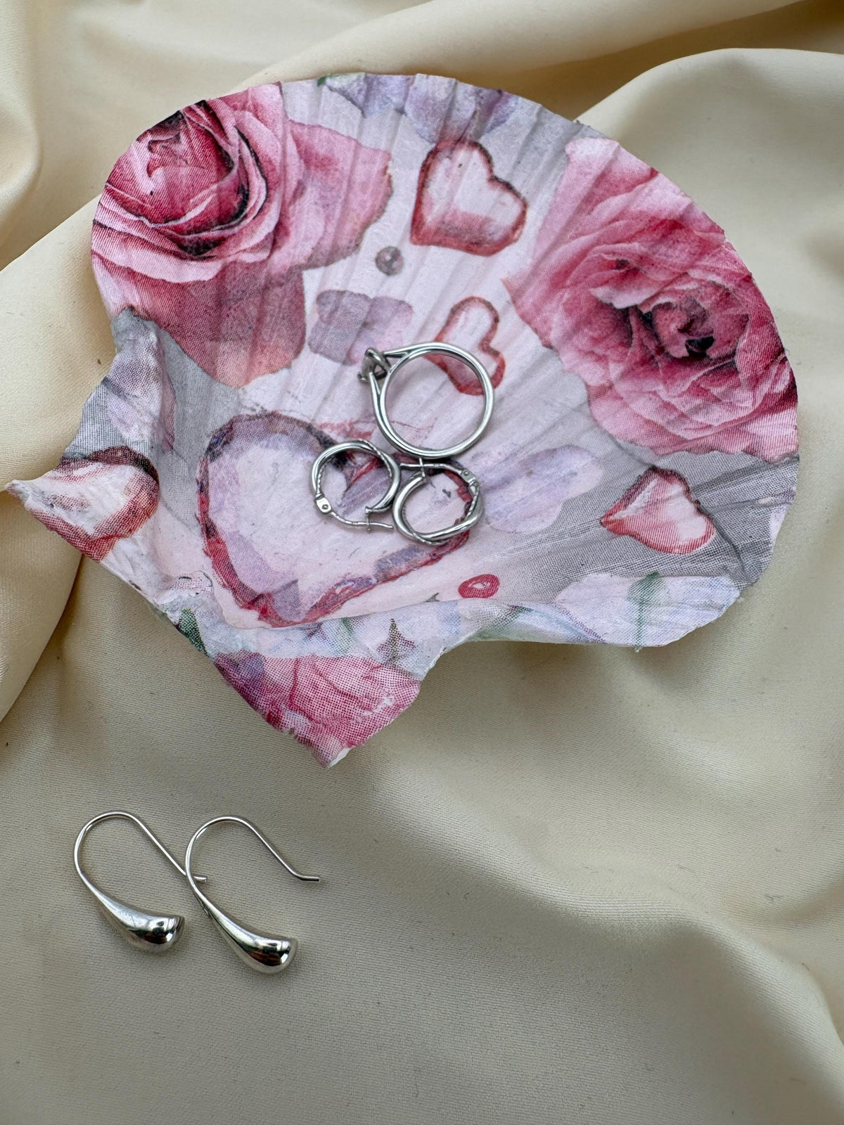 Valentine Scallop Trinket Shell - Pink