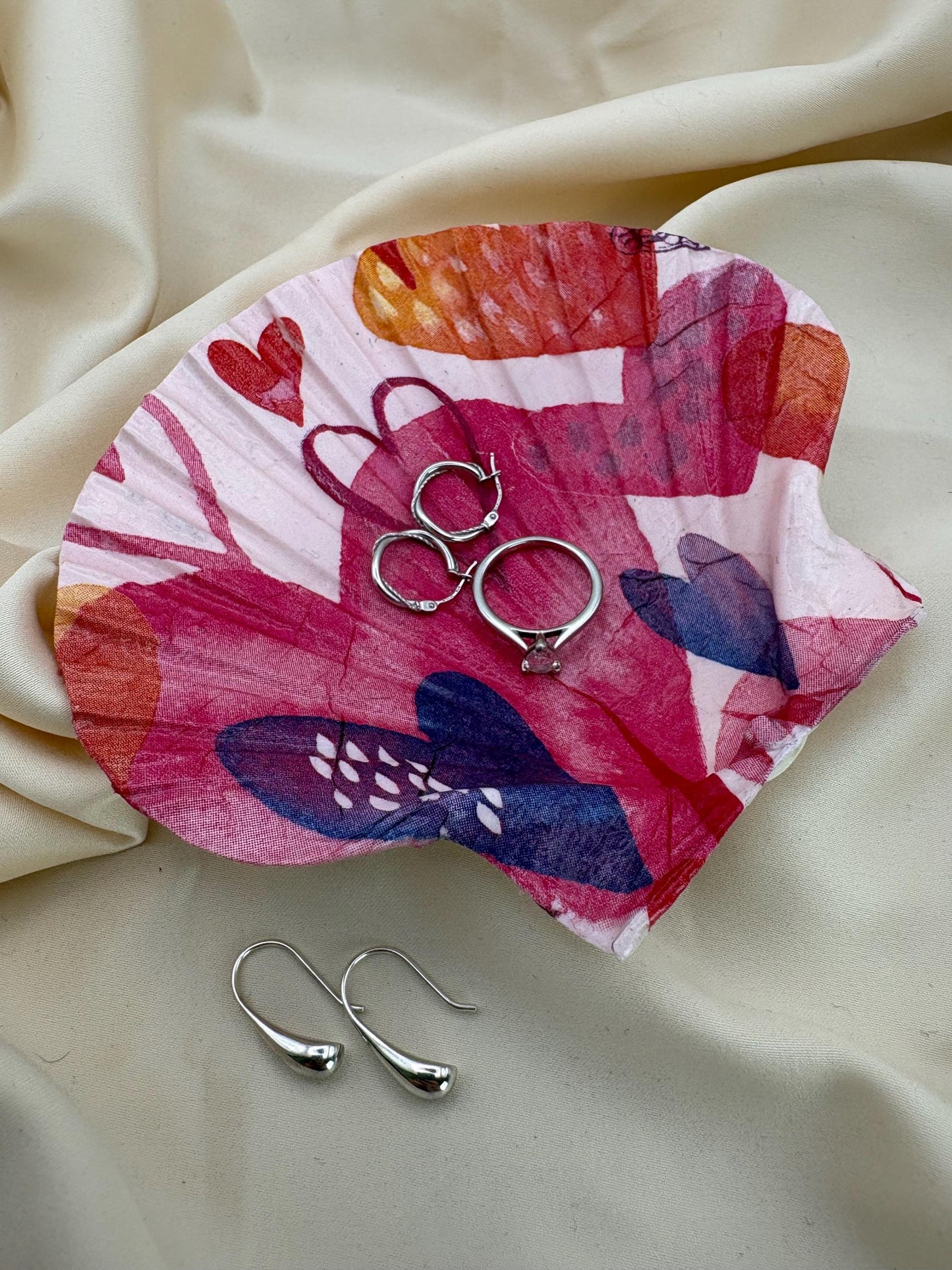 Valentine Scallop Trinket Shell - Pink