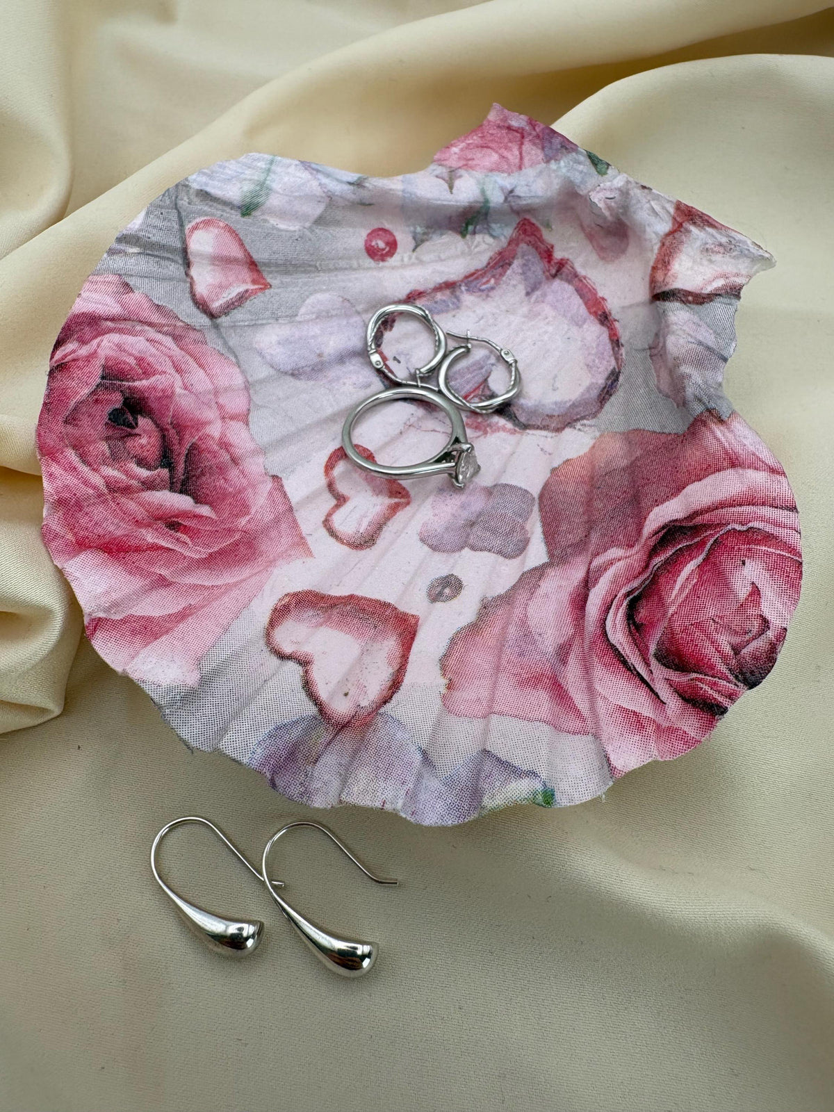 Valentine Scallop Trinket Shell - Pink