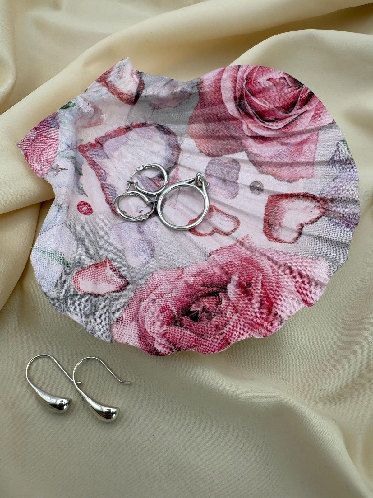 Valentine Scallop Trinket Shell - Pink