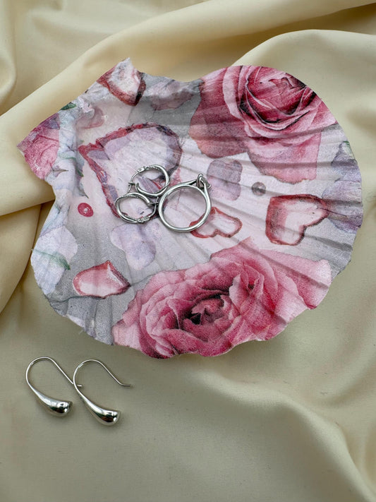 Valentine Scallop Trinket Shell - Pink