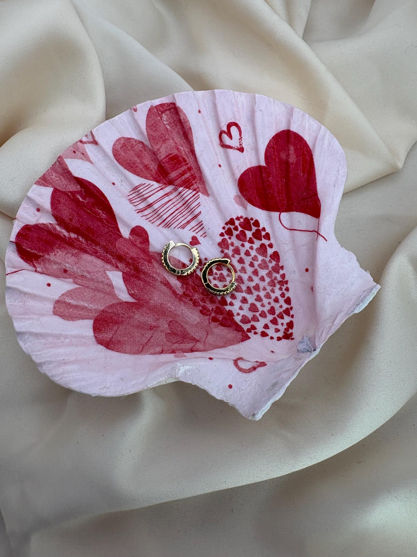 Valentine Scallop Trinket Shell - Pink
