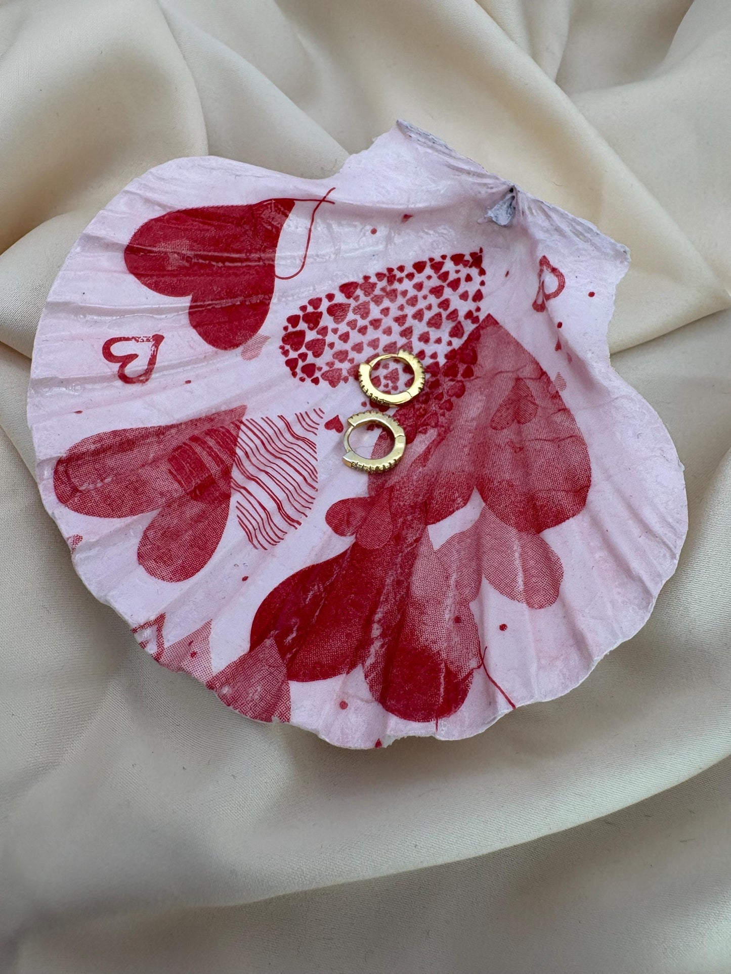 Valentine Scallop Trinket Shell - Pink
