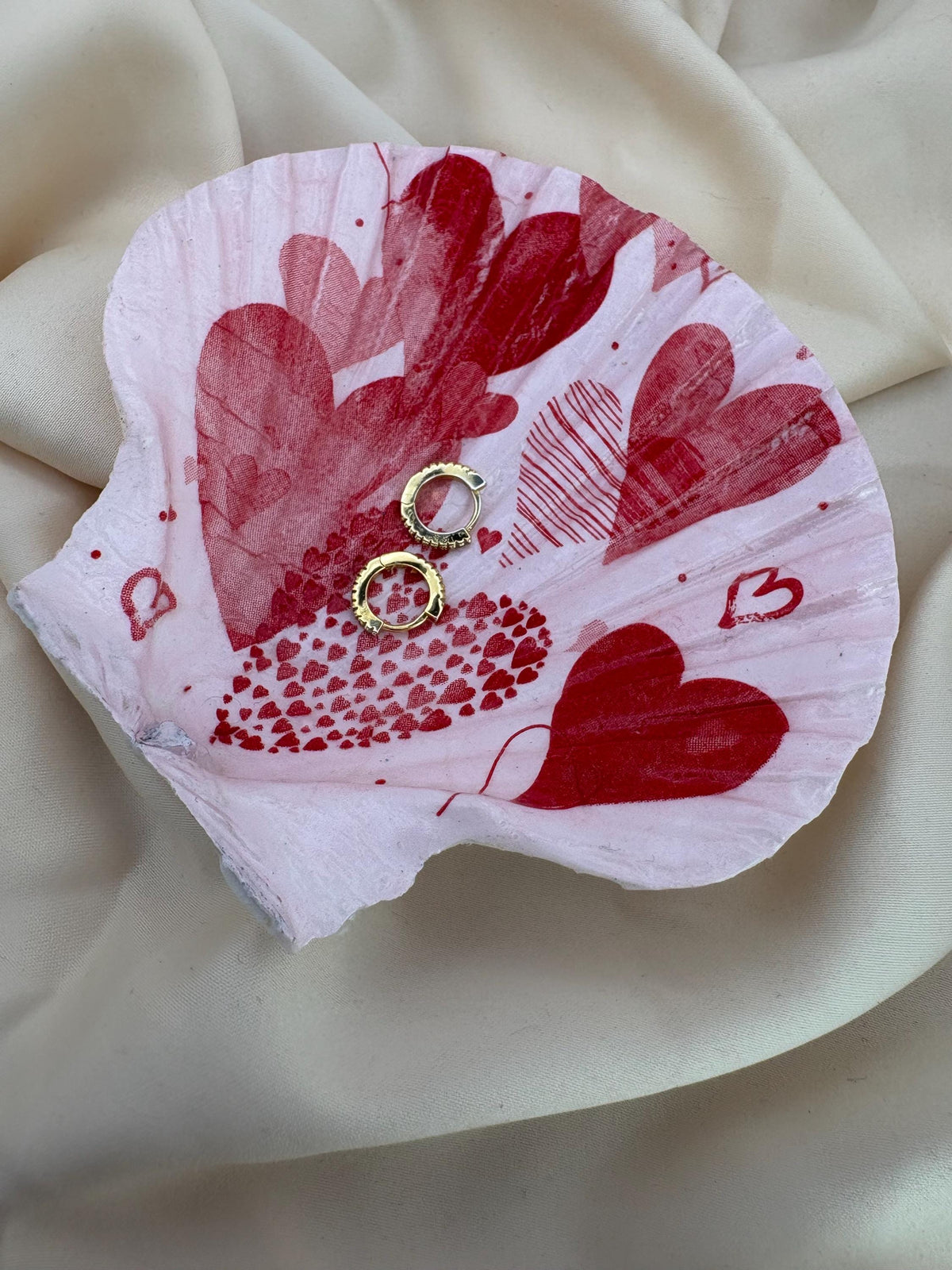 Valentine Scallop Trinket Shell - Pink