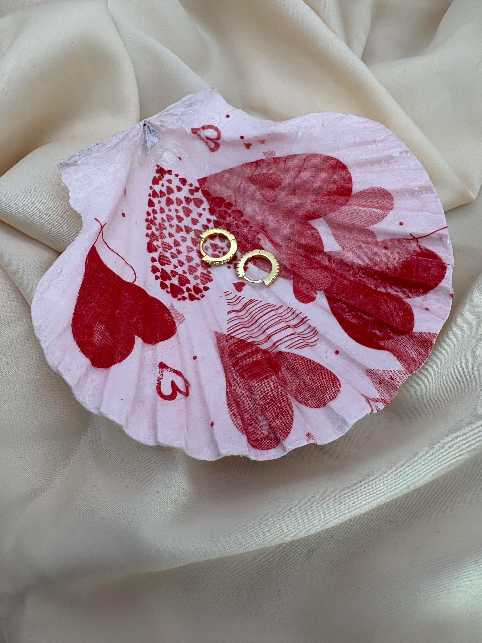 Valentine Scallop Trinket Shell - Pink